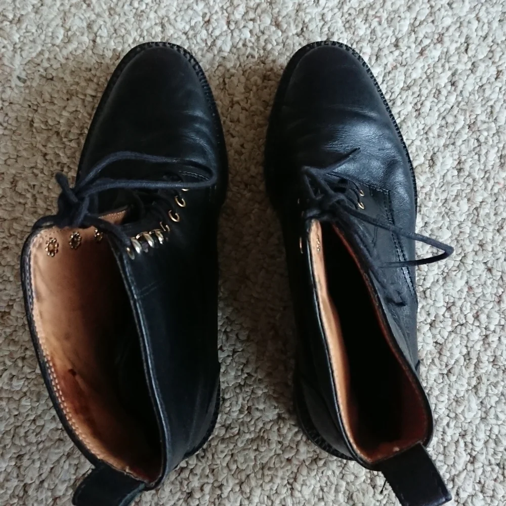 & Other Stories leather lace-up boots size 6